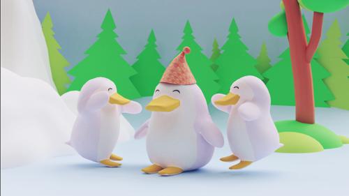 Penguin 3d model preview image